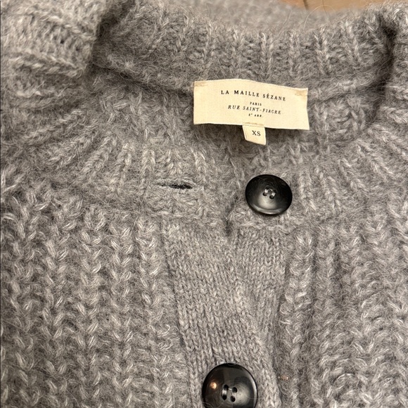 Sezane Emile Cardigan in Grey - Picture 5 of 6
